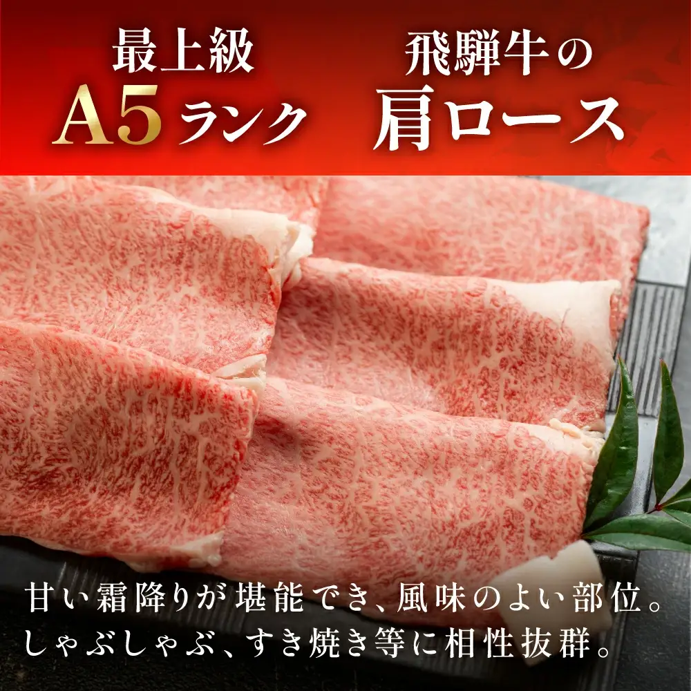 飛騨牛肩ロース・ももしゃぶしゃぶセット 各290g【11-15】