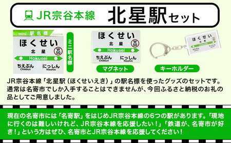 【令和3年3月13日廃駅】ＪＲ宗谷本線応援「北星駅」セット電車 鉄道 グッズ ご当地 ※離島への配送不可《60日以内に出荷予定(土日祝除く)》 mini 駅名標 雑貨 JR北海道 鉄道ファン 電車 でんしゃ 趣味 ミニサイズ マグネット 駅名グッズ