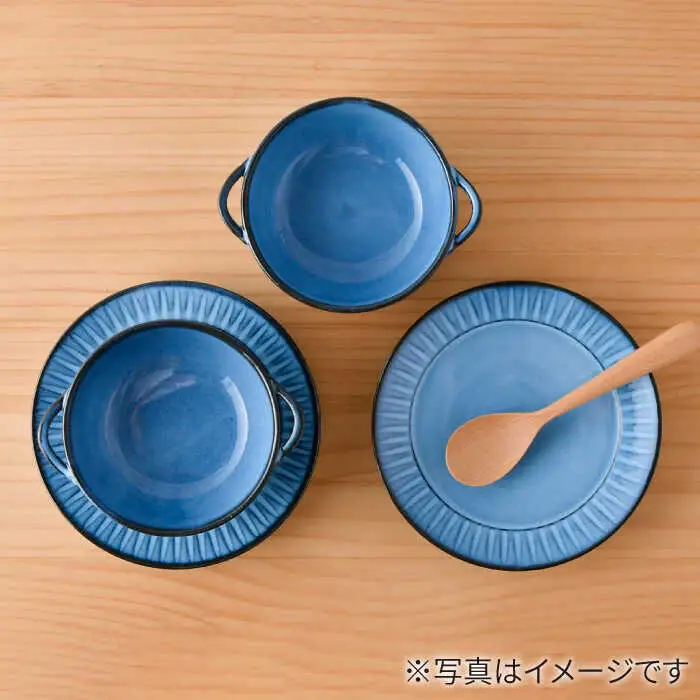 【波佐見焼】蒼鎬 スープカップ・ソーサー ペア スープマグ 取り皿 食器 食器 皿 【利左エ門窯】 [QB47]  波佐見焼