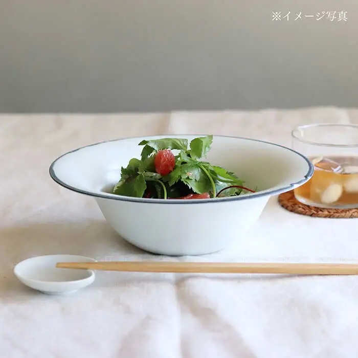 【波佐見焼】深めのリム鉢 UFO鉢  ボウル カレー皿 パスタ皿  食器 皿 【アトリエビスク】 [RD19]  波佐見焼