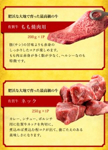 BN086_贅沢 A5ランク　佐賀牛入り 福袋　坂本ストアの佐賀牛福袋 （梅）