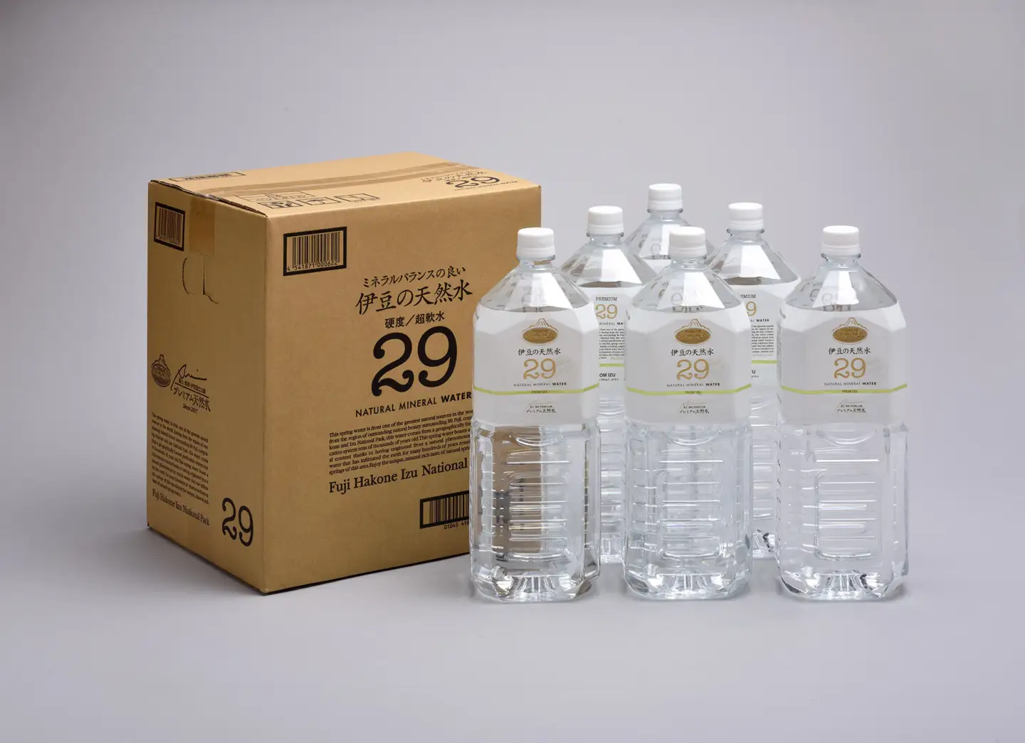【訳あり品】プレミアム伊豆の天然水29 ラベルレス（2L×24本）