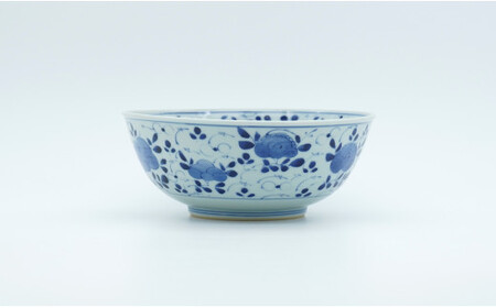 山口洋一工房 小花散し玉縁6寸鉢 有田焼 dh002
