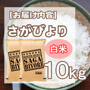 CID33_お米マイスター厳選!!《さがびより》白米10kg(5kg×２袋)