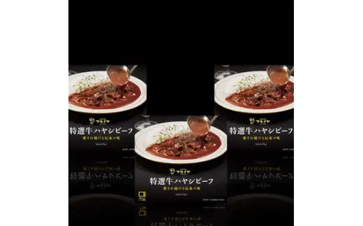 【プレミア和歌山認定商品】特選牛ハヤシビーフ3箱セット【friy002】