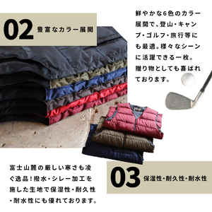 ダウン 高品質 ダウンベスト（薄手）880フィルパワー メンズ 日本製 Mind 羽毛 Mサイズ ネイビー ダウンベスト