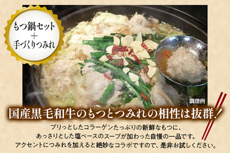中村屋特製 お肉お楽しみセット（ハンバーグ・国産黒毛和牛もつ鍋・牛豚ロールステーキ）　AM006