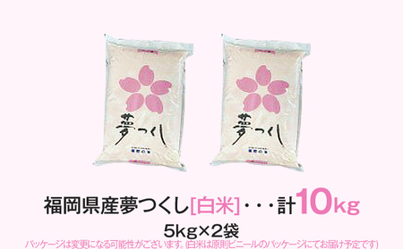 【令和7年産】 福岡県 大木町産 夢つくし 10kg　BC03