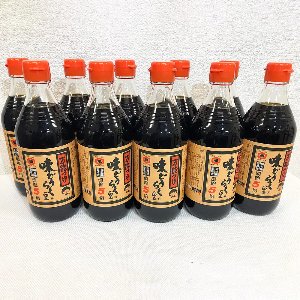 万能つゆ 味どうらくの里 500ml×10本【東北醤油】 ペットボトル