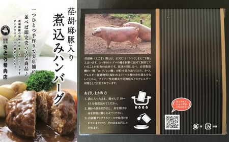 ハンバーグ 荏胡麻豚入り煮込みハンバーグ　【04203-0134】