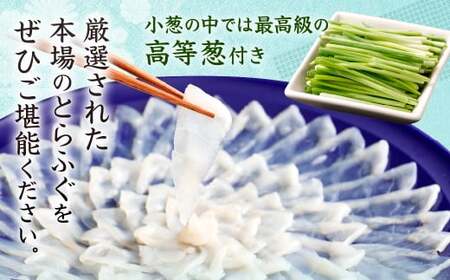 【指定日必須】本場関門とらふぐ刺身セット(4～5人前)ふく一