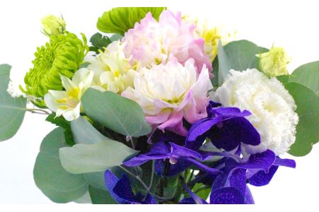 【3回定期便】”松竹梅の梅セット”届いたら、いつもの花瓶に入れるだけ！簡単管理の おしゃれ ブーケ ♪初回 花瓶 付き、毎回延命剤付き！！ 花 生花 花束