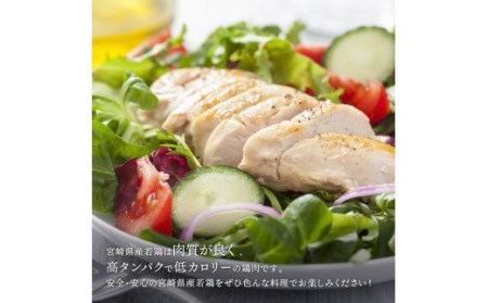 鶏肉 宮崎県産若鶏むね肉約6kg（1枚ずつ小分け） 国産