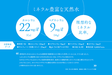 【12ヵ月定期便】大雪旭岳源水（500ml×48本）