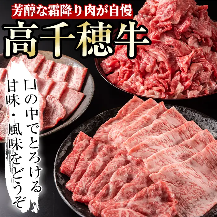 ＜定期便・3回(連続)＞高千穂牛・定期便(3ヶ月)【MT009】【JAみやざき 高千穂牛ミートセンター】
