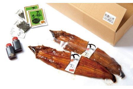 国産うなぎ 関西風蒲焼 大サイズ２枚(合計約300g)薬味付【古座川グルメ市場】【miw102】