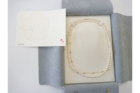 志摩産アコヤ真珠 K18 ベビー玉入りネックレス