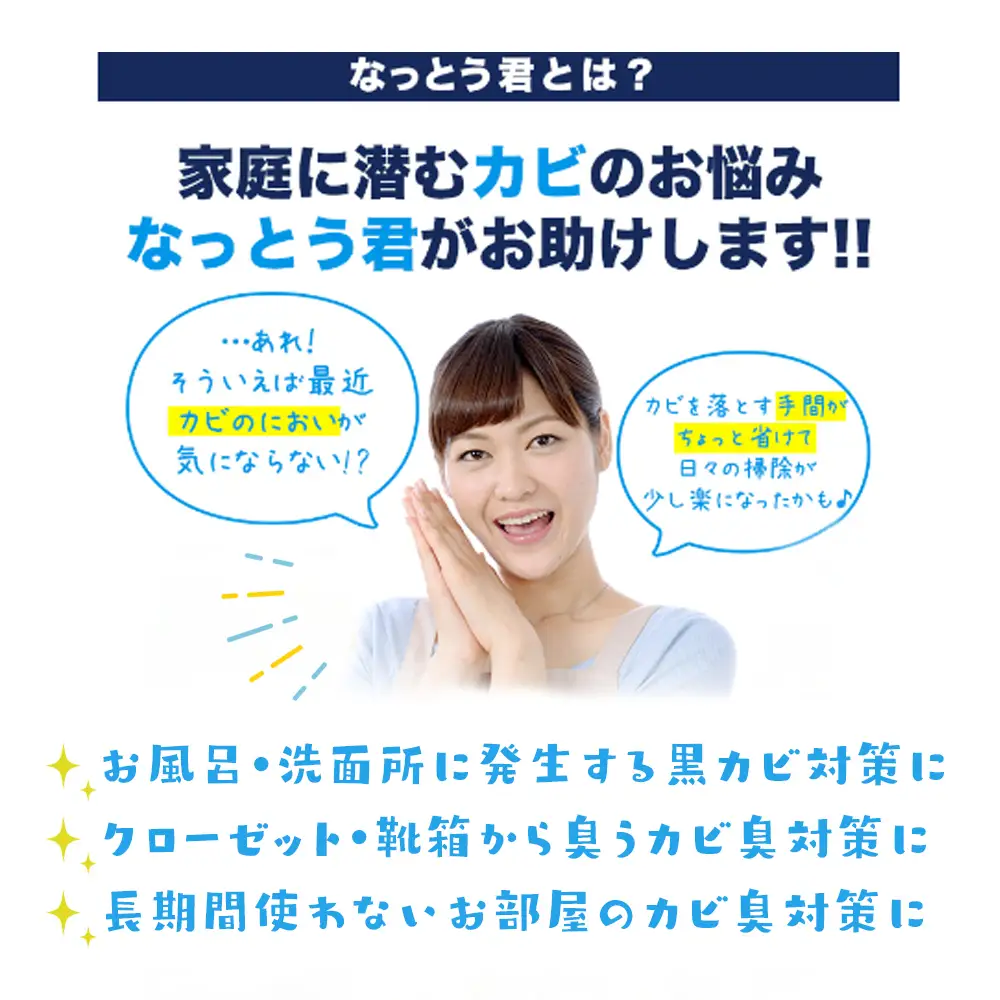 カビ消臭なっとう君押入れ用 3点セット　072-008