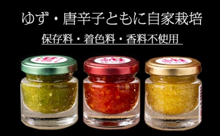 桜城ノゆず胡椒（3色セット） A075-027
