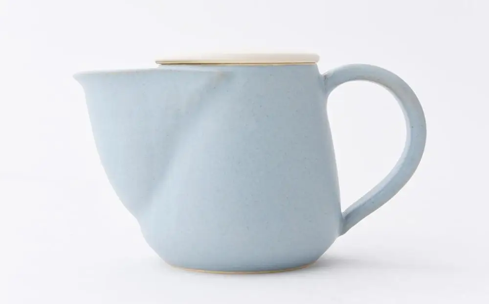 【晋六窯】PELICAN TEA POT/BLUE＆CUP(色違いのCUP 2個)｜京都 急須 食器 急須