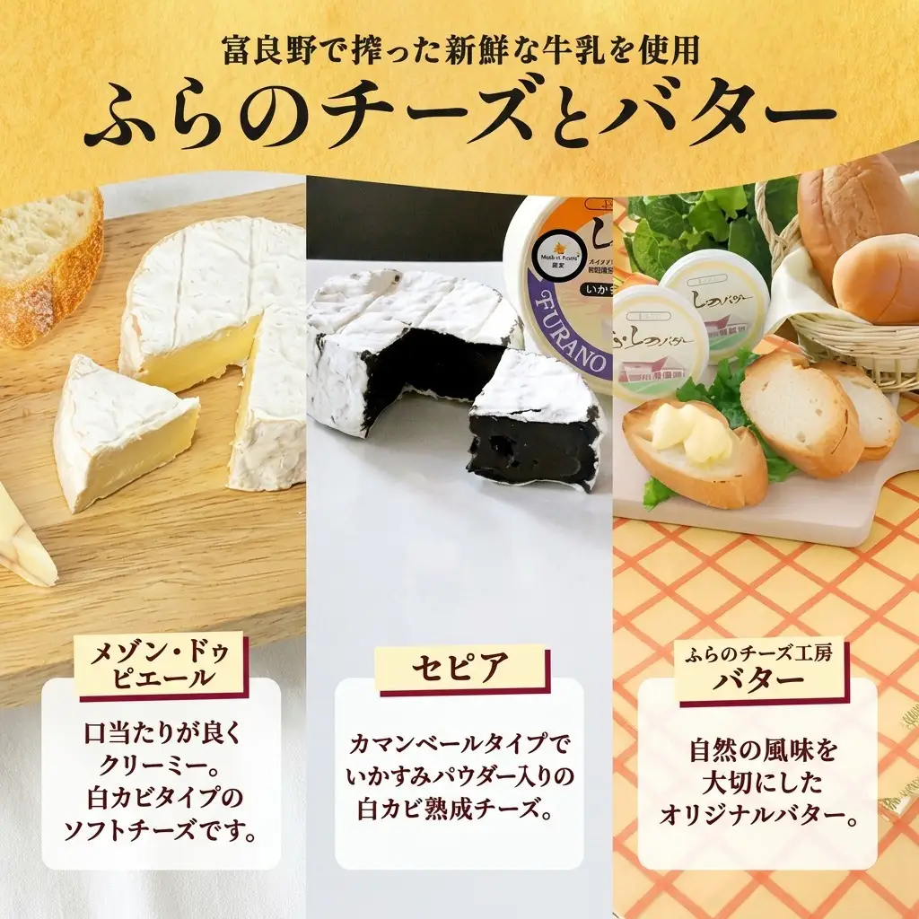 ワイン・チーズセット ふらのワイン チーズ バター ワイン・チーズセット【各360ml】