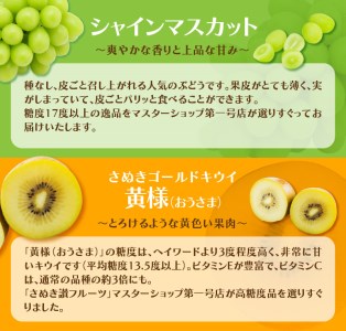 【さぬき讃フルーツ】認定品限定!人気のフルーツ定期便(年3回)