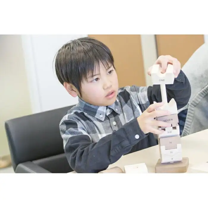 桧のおもちゃ　アイコニー　知育セット（アルファベット・積み木・ナンバータワー） IKONIH　Educational Set