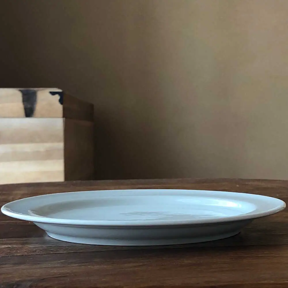 【瀬戸焼】 典型プレート 6寸皿2枚セット　【カラー：ブルーホワイト】 食器 お皿 セット 瀬戸市 / 双寿園 [BBBI010]