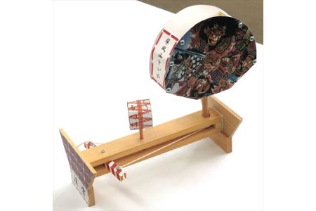 まわりねぷたと歩くつがーるちゃんのセット (からくりおもちゃ工作) [0013]