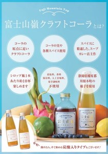 11-1 富士山嶺クラフトコーラ(川根本町ゆず)～炭酸飲料6本セット～