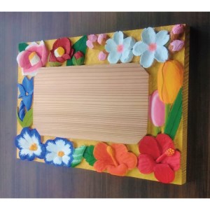 【受注制作】Welcome board（四季の花）／メッセージボード【hms022】
