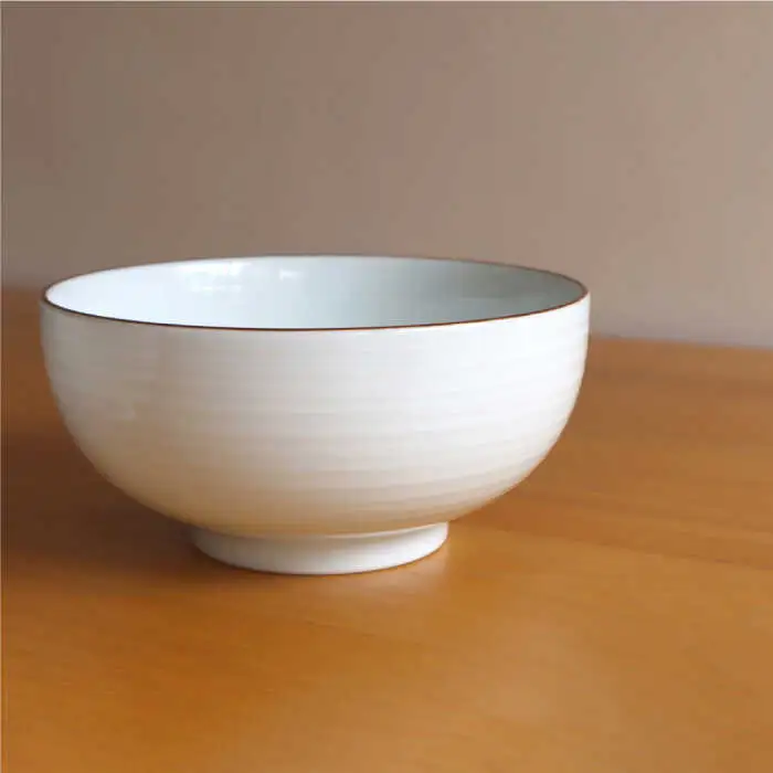 【白山陶器】【定番のシリーズ】白磁千段6寸浅めん丼 2ピースセット 食器 皿 【波佐見焼】[TA110] 波佐見焼