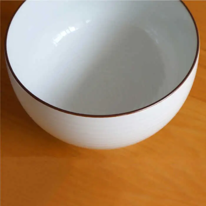 【白山陶器】【定番のシリーズ】白磁千段6寸深めん丼 2ピースセット 食器 皿 【波佐見焼】[TA111] 波佐見焼