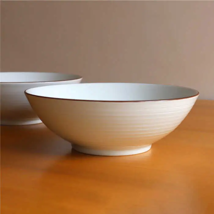 【白山陶器】【定番のシリーズ】白磁千段8寸平鉢 2ピースセット 食器 皿 【波佐見焼】[TA114] 波佐見焼
