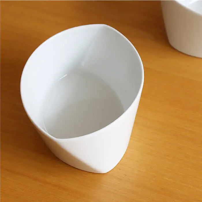【白山陶器】【カップ】リーヴズ デザートカップ 小鉢 白磁 2枚セット 【波佐見焼】[TA119] カップ