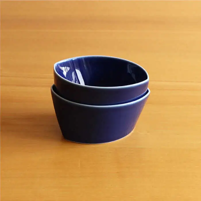 【白山陶器】【カップ】リーヴズ デザートカップ 小鉢 ブルー 2枚セット 【波佐見焼】[TA120] カップ