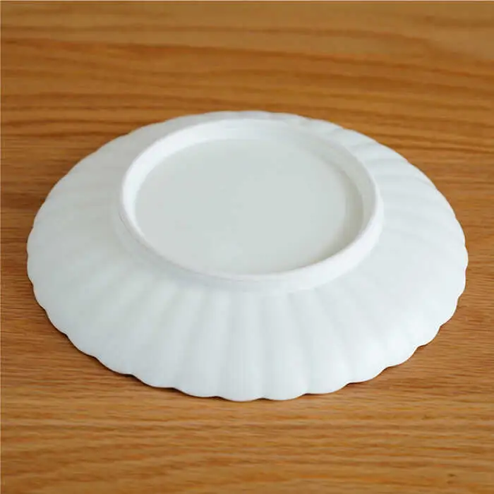 【波佐見焼】花しのぎ ペア 大皿 プレート (白鼠・薄緑) 食器 皿 【団陶器】 [PB76] 波佐見焼