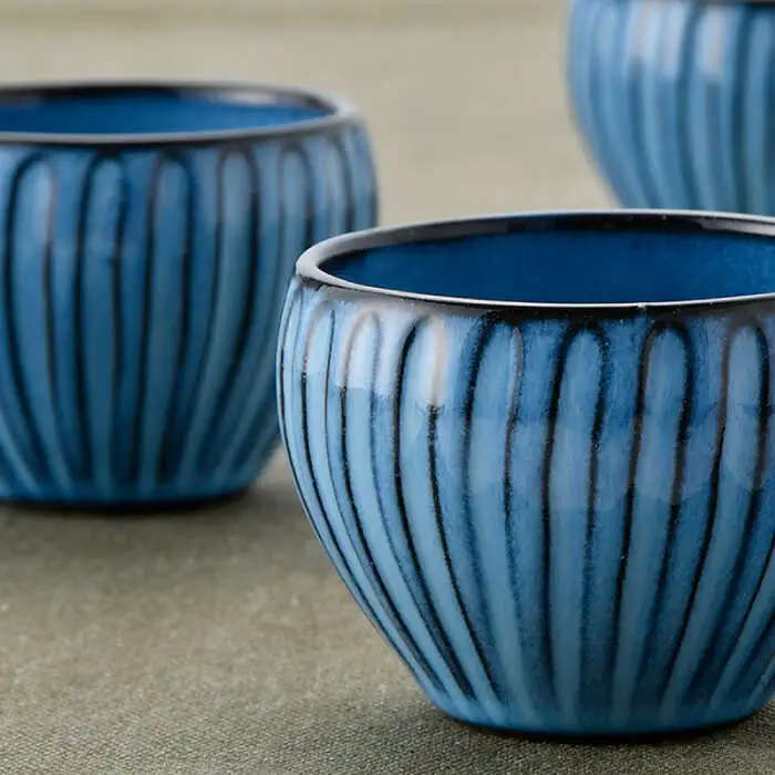 【波佐見焼】蒼しのぎ カップ 5点セット スープカップ 湯呑み 小鉢 食器 皿 【トーエー】 [QC41] 波佐見焼