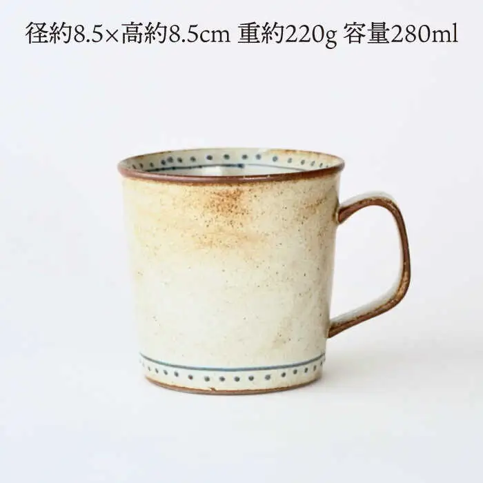 【波佐見焼】マグカップ・15cmプレート ペアセット 4点 ホワイト Bronze 【藍染窯】 [JC61]