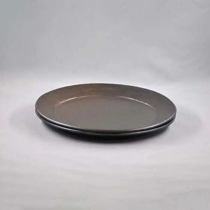 【波佐見焼】金彩釉 リム プレート L 2枚セット 食器 皿 【堀江陶器】 [JD167] 波佐見焼