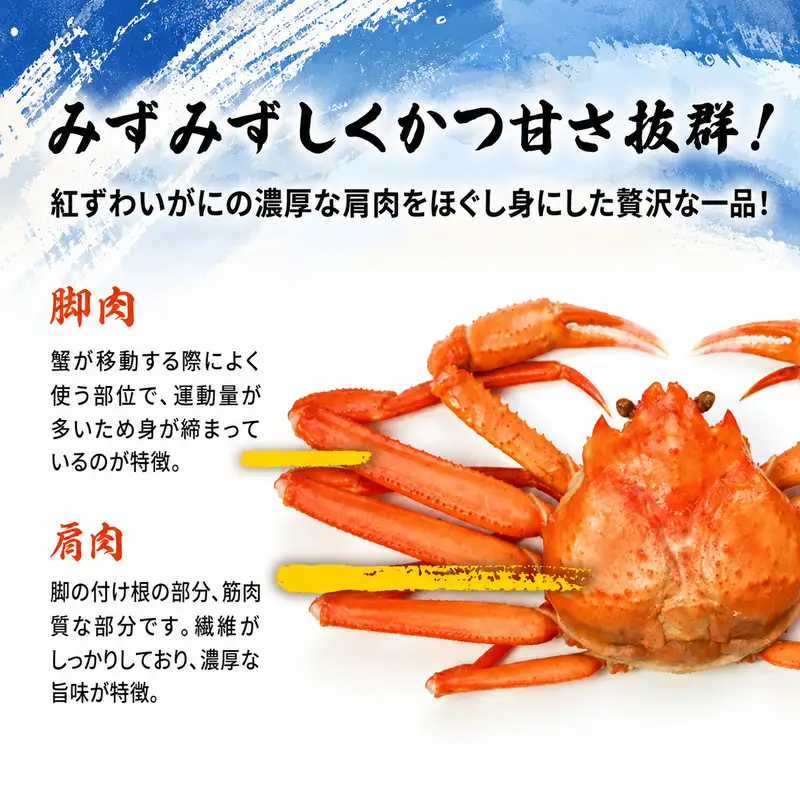 カニ缶 缶詰 紅ずわいがに 脚肉 くずれ 110g × 5個 セット
