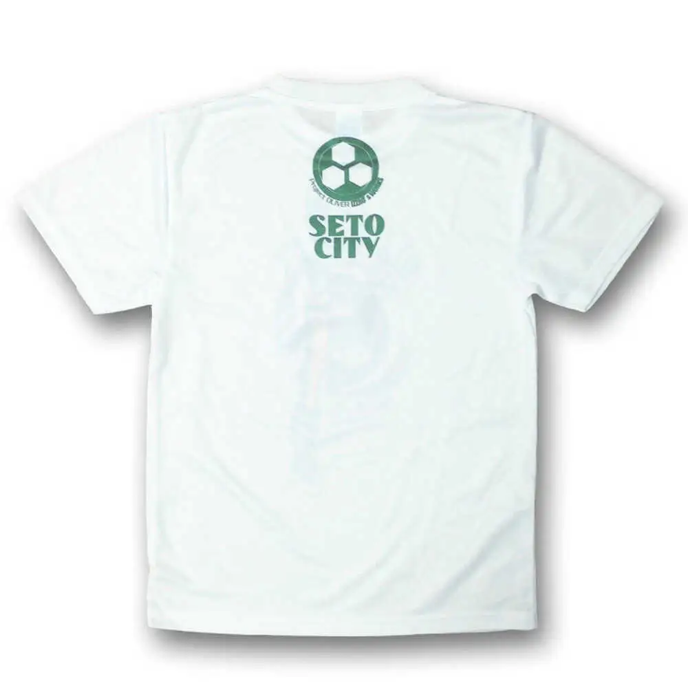 陶神オリバーTシャツ(Mサイズ)+缶バッジセット / Ｔシャツ ティーシャツ 陶神オリバー 缶バッジ ヒーロー ご当地 キャラクター / 瀬戸市 / IZZAO's WORKS [BBAO005]