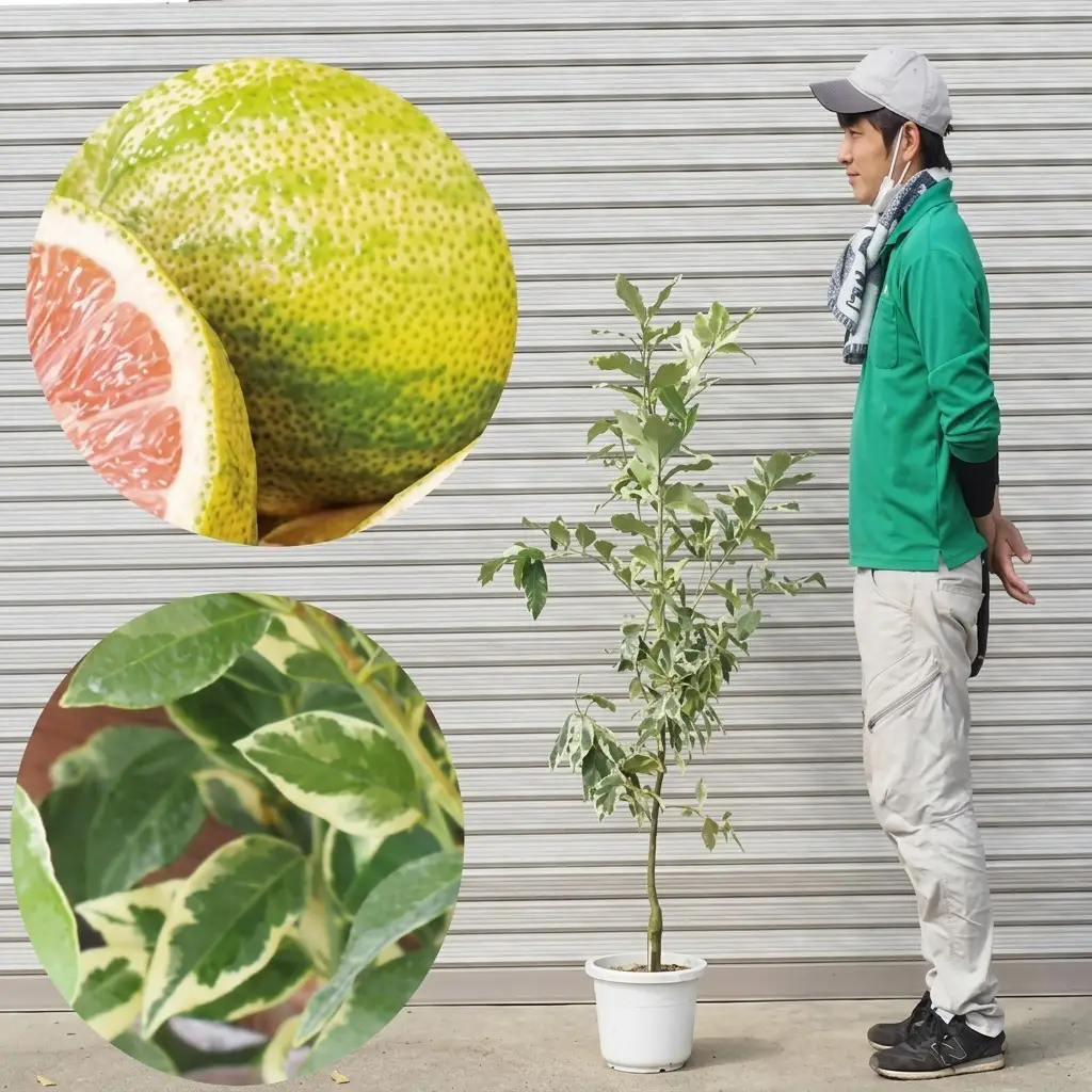 鉢植え レモンの木 斑入り ピンクレモネード 鉢植え