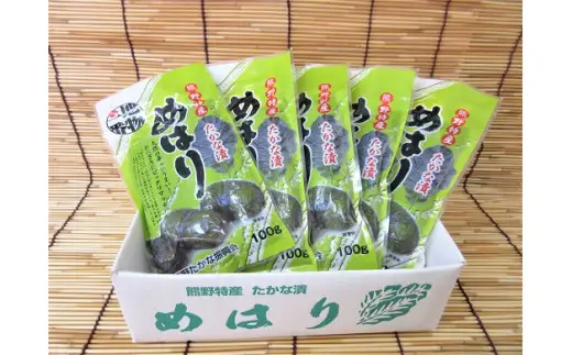 熊野特産　たかな漬「めはり」100g×5袋【化粧箱入り】【astk0001A】