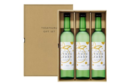 yuzu sake＜ゆず酒＞５００ｍｌ×３本（ギフト箱入）
