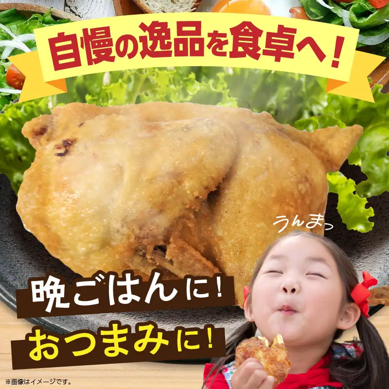 半身からあげ（塩味）3本セット 半身からあげ からあげ 唐揚げ 塩 鶏肉 鶏 とり とりにく おつまみ おかず 晩ご飯 惣菜 国産 金賞 ジューシー 冷凍 冷凍食品