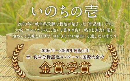令和8年産 特別栽培米 いのちの壱 玄米 10kg (5kg×2袋) 雑穀米付き 虹色のかば