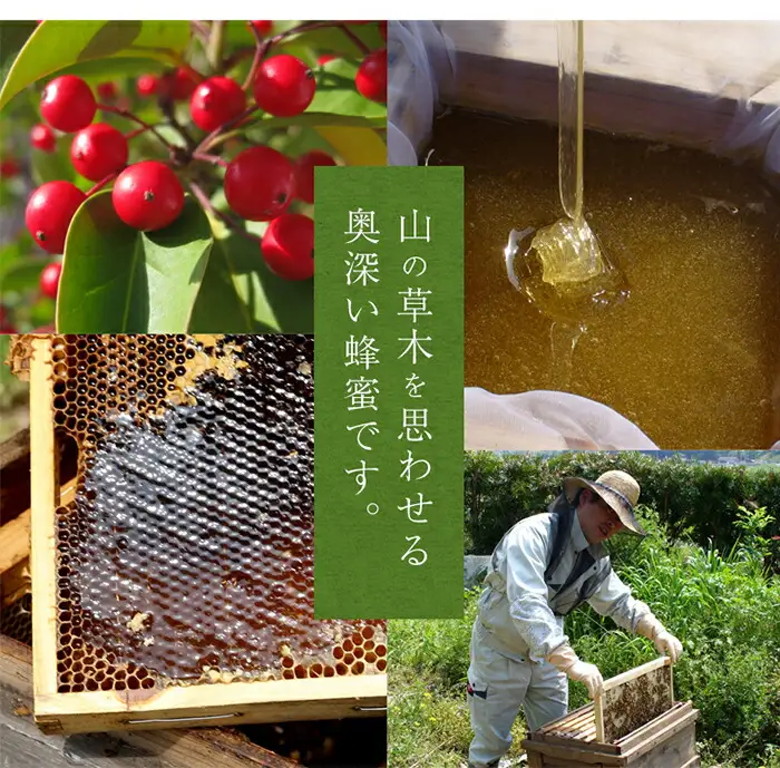 かの蜂 国産 もち 蜂蜜 300g （瓶） 純粋はちみつ ハチミツ 爽やか 非加熱 完熟 クロガネモチ 福岡県 八女市 024-072