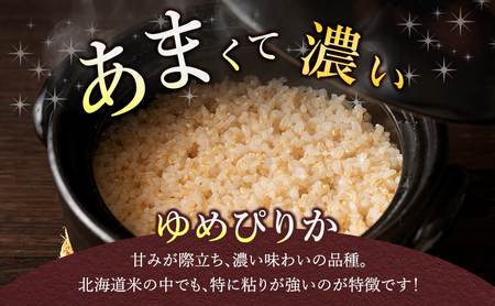 ゆめぴりか 玄米 北海道産 ゆめぴりか【10kg(5kg×2袋)】【3ヵ月定期便】令和8年産