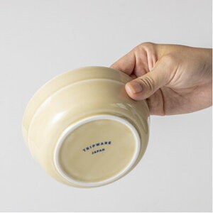 【美濃焼】 tripware ボウル フタ 130 2色セット キャラメル ・ アイボリー 瑞浪市 / 市原製陶 食器 蓋付き グッドデザイン賞受賞 [AZAE029]